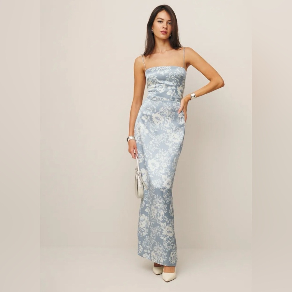 Reformation Frankie Silk Dress